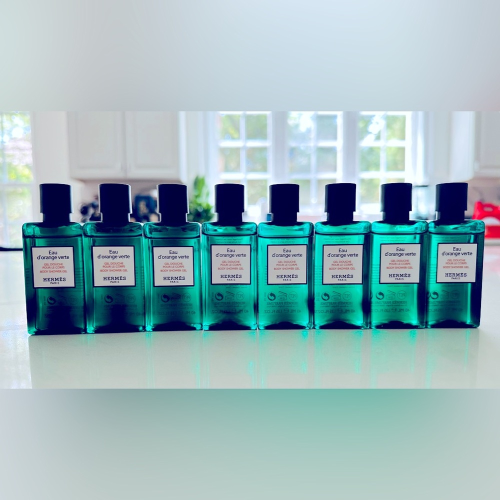 NEW Hermes Eau D’orange Verte travel shower gels